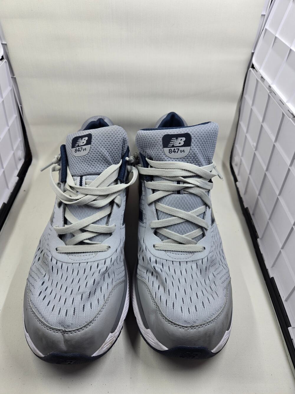 New Balance 847v4 MW847LG4 Grey Silver Mink Walking Shoes Men's Size 13 D Medium